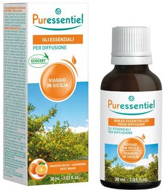 puressentiel oli essenziali per diffusione viaggio in sicilia 30ml