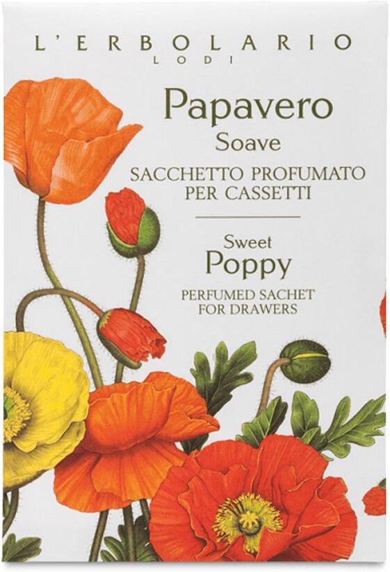 L'erbolario Papavero Soave Sacchetto Cassetto 1 Pezzo