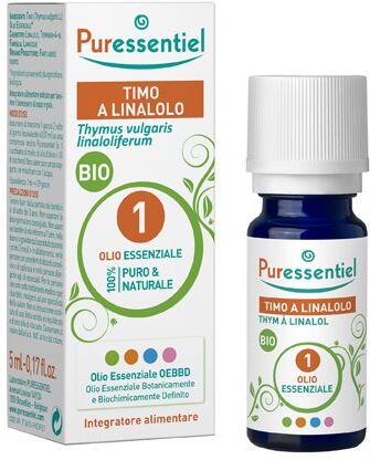 Puressentiel Timo Linalolo Bio Olio Essenziale Integratore 5ml