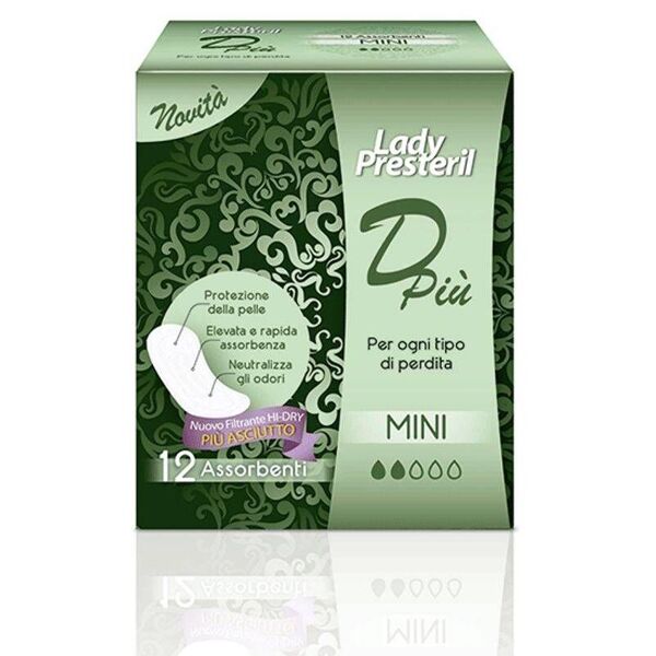 lady presteril dpiù mini assorbenti 12 pezzi