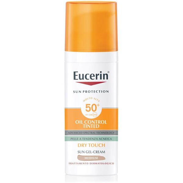 eucerin sun oil control olio solare colorato spf50+ medium 50ml