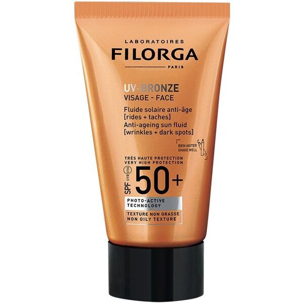 filorga uv-bronze visage fluido solare viso antietà spf50+ 40ml