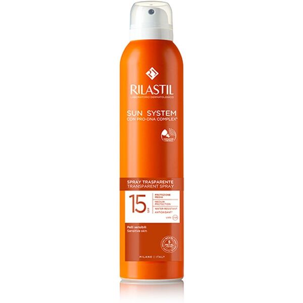 rilastil sun system transparent spray solare spf15 200ml