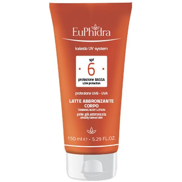 euphidra kaleido uv system latte abbronzante corpo spf6 150ml