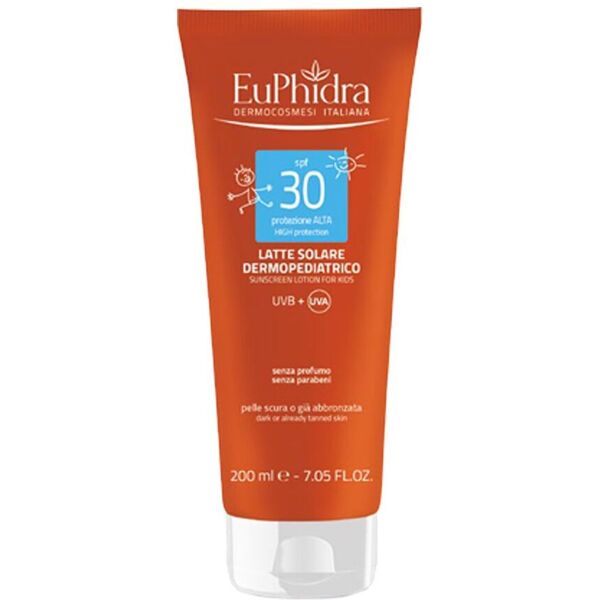 euphidra kaleido uv system latte solare dermopediatrico spf30+ 200ml