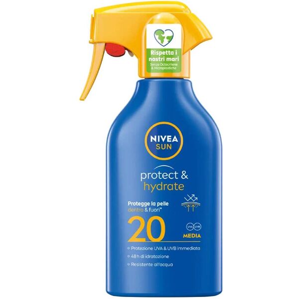 nivea sun protect e hydrate maxi spary solare fp20 270ml