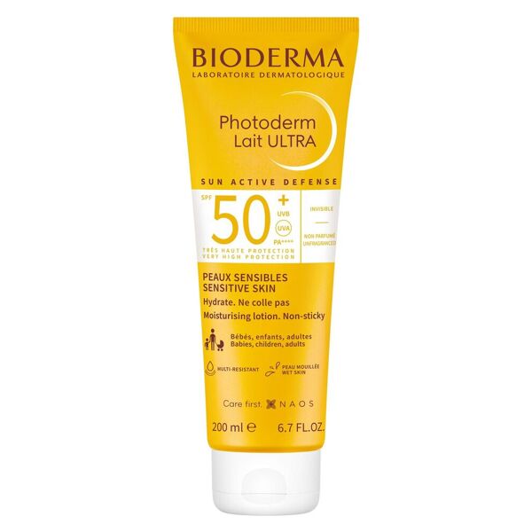 bioderma photoderm lait ultra spf50+ latte solare 200ml