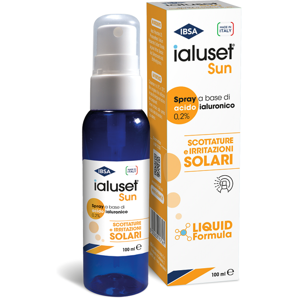 ibsa ialuset sun spray scottature solari con acido ialuronico 100ml