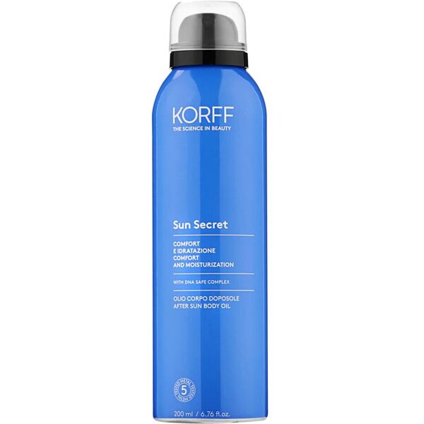 korff sun secret olio corpo doposole 200ml