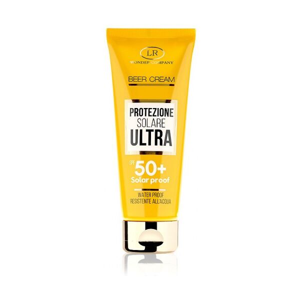 lr wonder company beer cream protezione solare spf50+ water proof 100ml