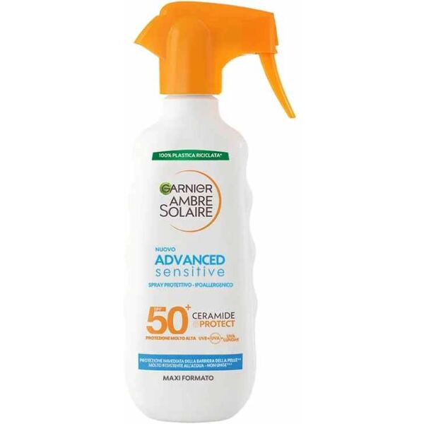 garnier ambre solaire advanced sensitive ceramide protect spray gachette spf50+ 270ml