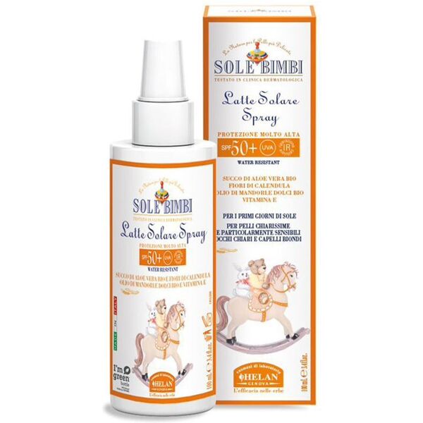 helan sole bimbi latte solare spray spf50+ 100ml