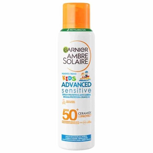 garnier ambre solaire advanced kids sensitive ceramide protect spray antisabbia 150ml