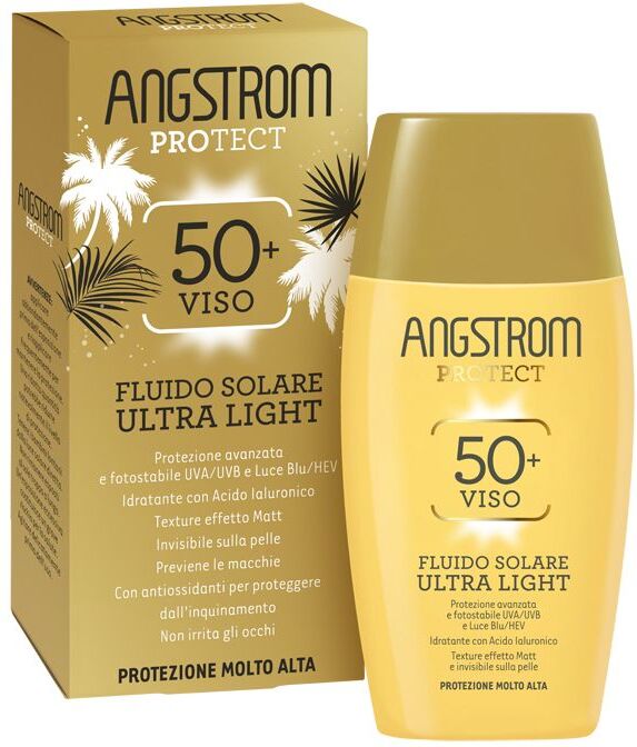 angstrom fluido protezione solare viso ultra light spf50+ 40ml