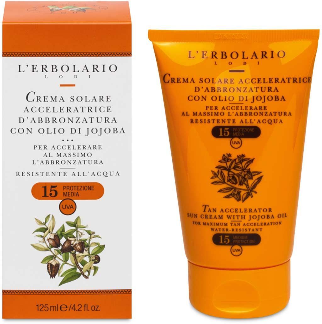 l'erbolario crema solare corpo acceleratrice d'abbronzatura spf15 125ml