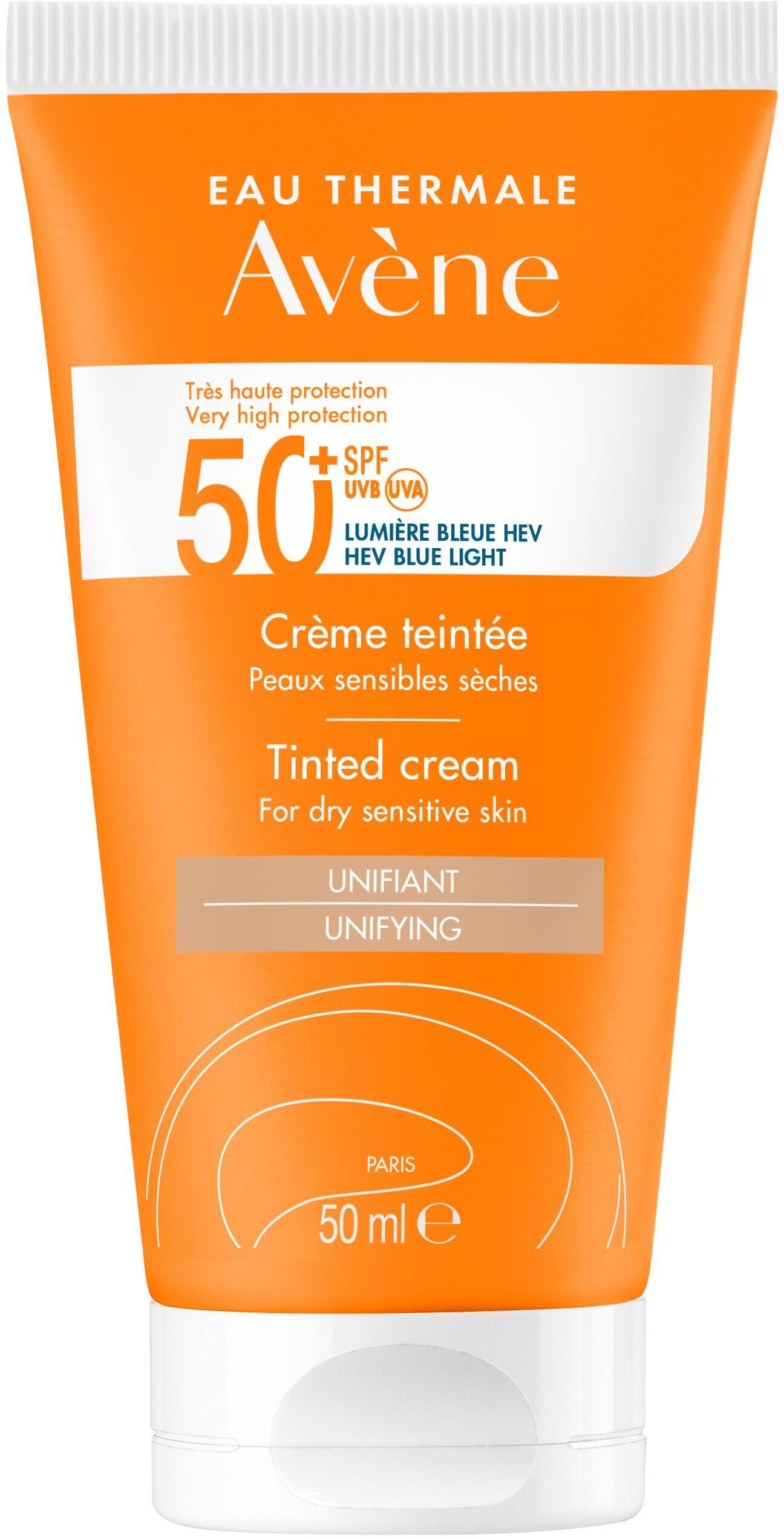 avene crema solare viso colorata spf50+ 50ml