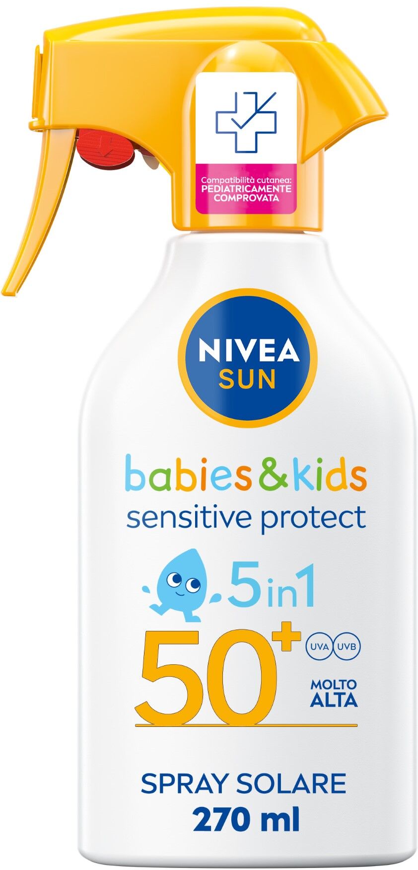 nivea sun kids sensitive protection fp50+ spray 270ml