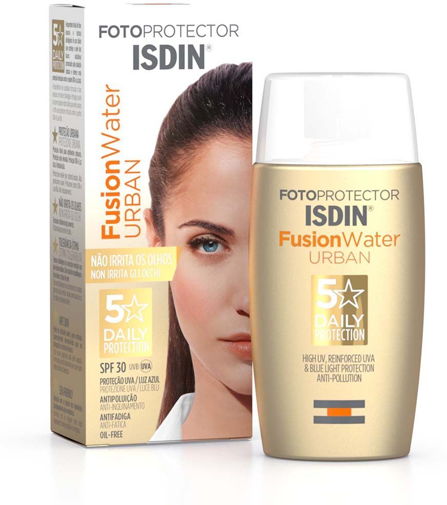 isdin fotoprotector fusion water urban protezione viso spf30 50ml