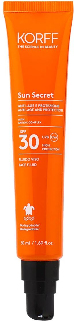 korff sun secret fluido viso spf30