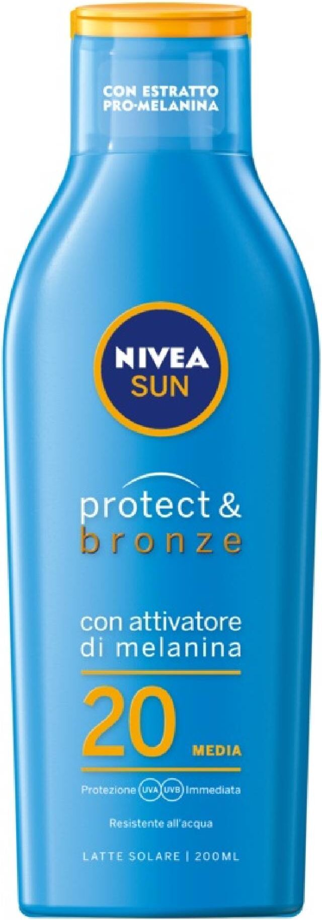 nivea sun protect e bronze latte fp20 200ml