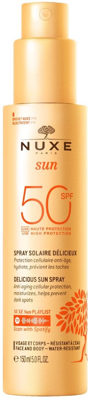 nuxe sun spray solare viso e corpo spf50 150ml