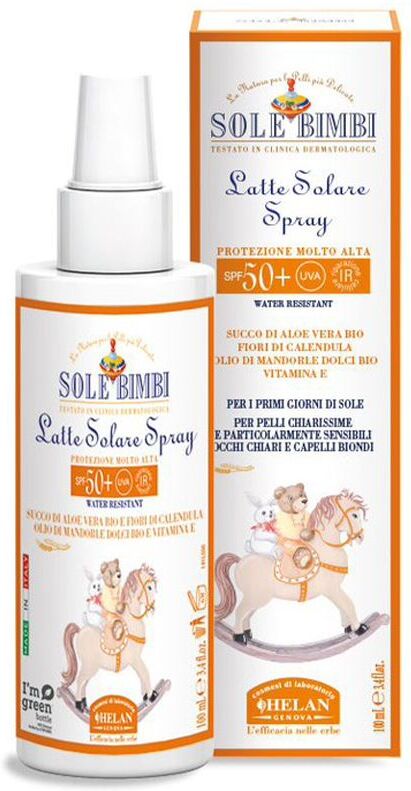 helan sole bimbi latte solare spray spf50+ 100ml