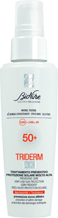 bionike triderm ak trattamento preventivo protezione solare spf50+