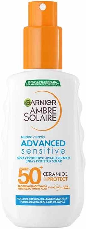 garnier ambre solaire advanced sensitive ceramide protect spray 150ml