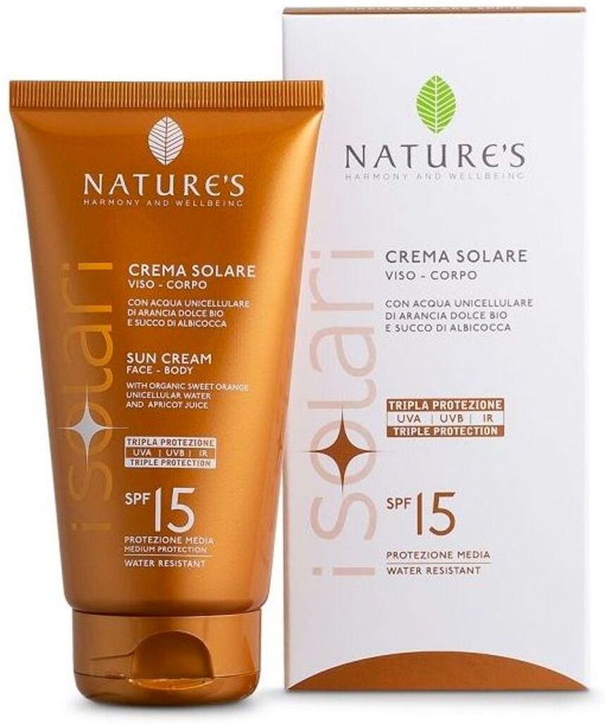 nature's crema solare spf15 viso e corpo 150ml