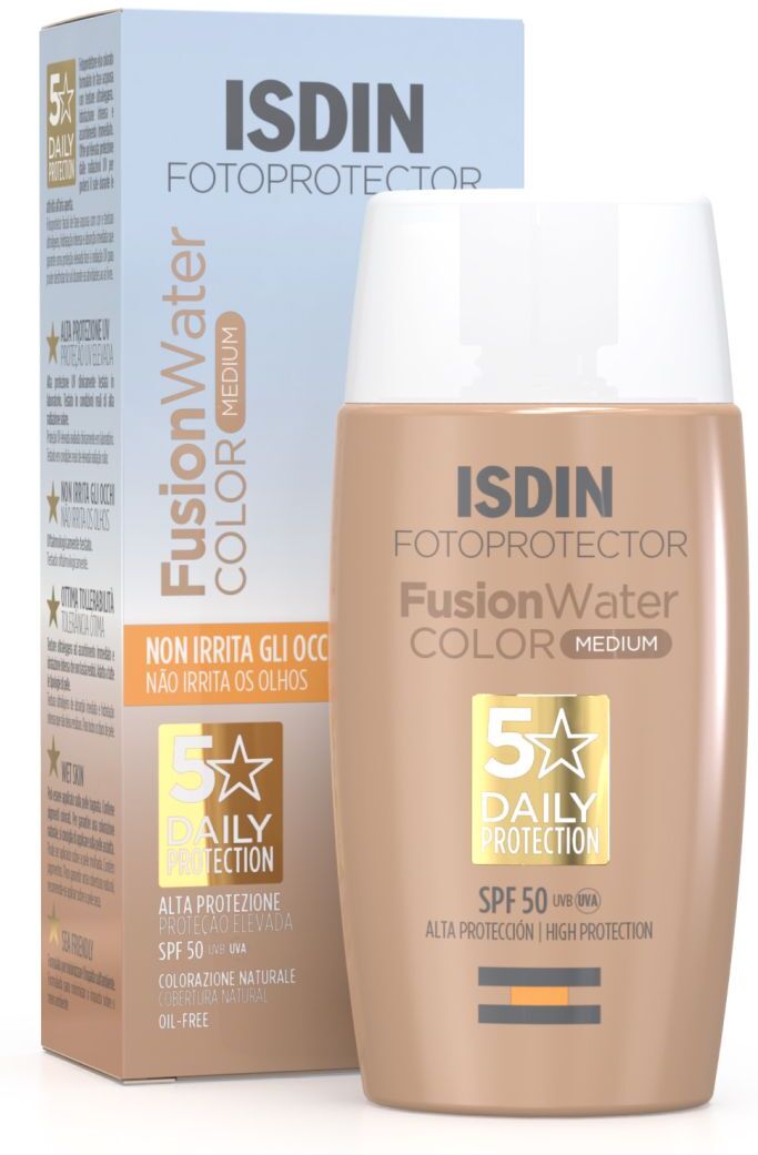 Isdin Fotoprotector Fusion Water Color Crema Solare Colorata Media Spf50 50ml