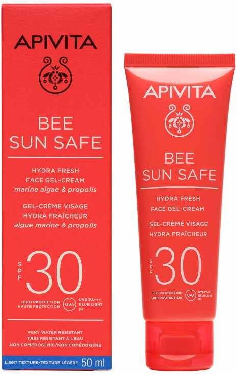 Apivita Sun Hydra Fresh Crema Gel Solare Viso Spf30 50ml