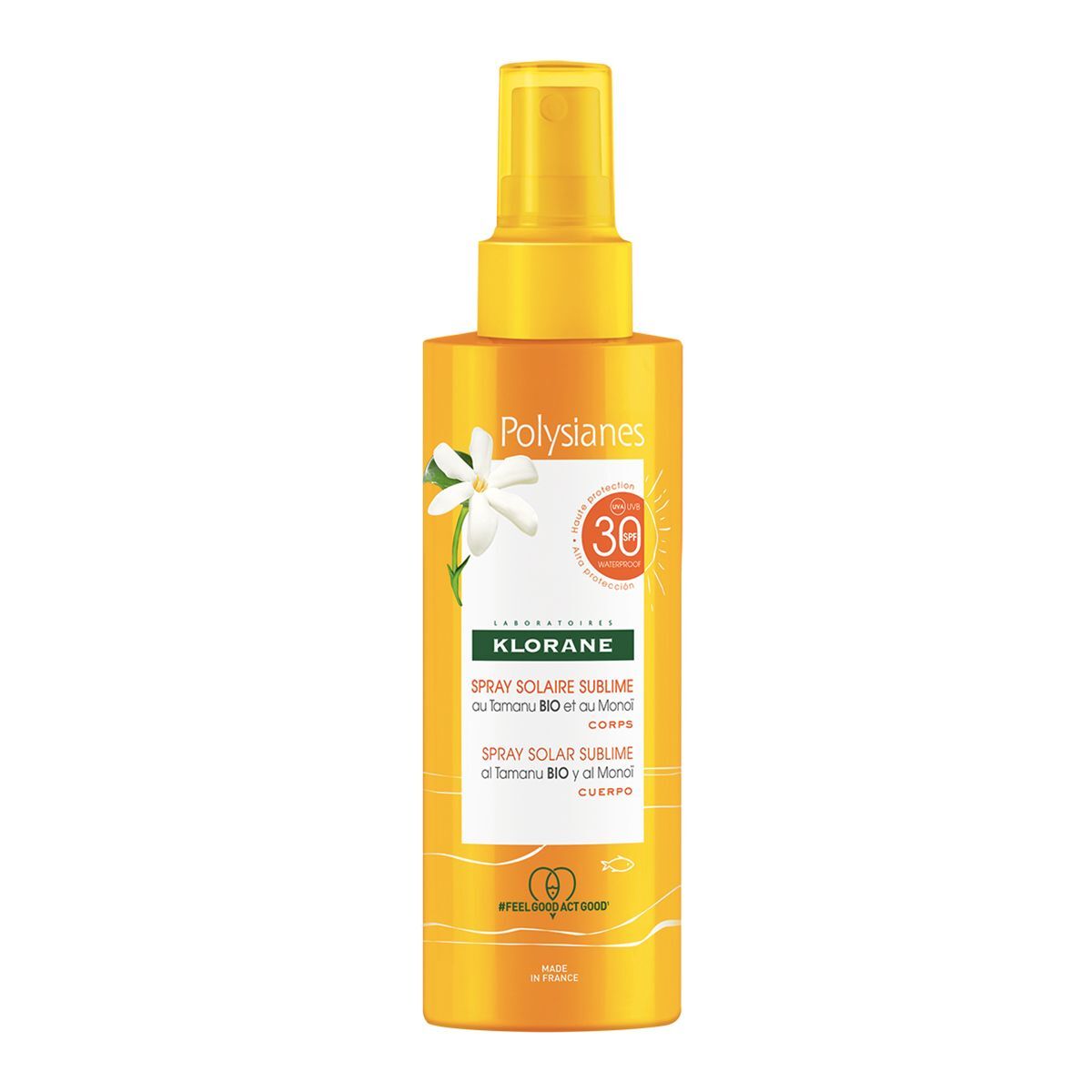 Klorane Polysianes Spray Solare Sublime Spf30 Al Tamanu Bio & Monoï  200ml