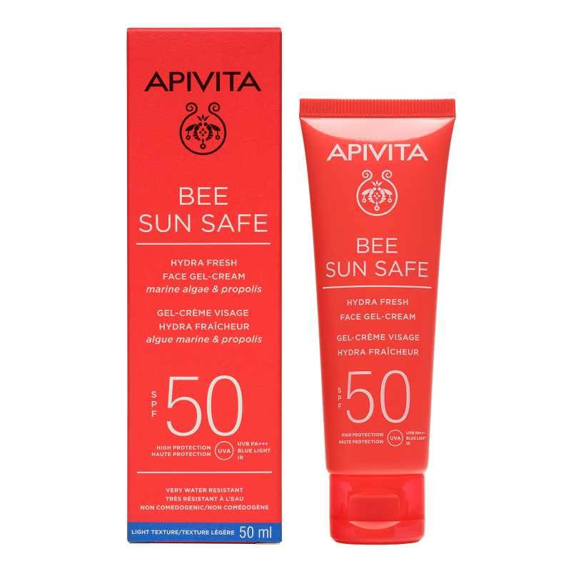 Apivita Sun Hydra Fresh Crema Gel Solare Viso Spf50 50ml