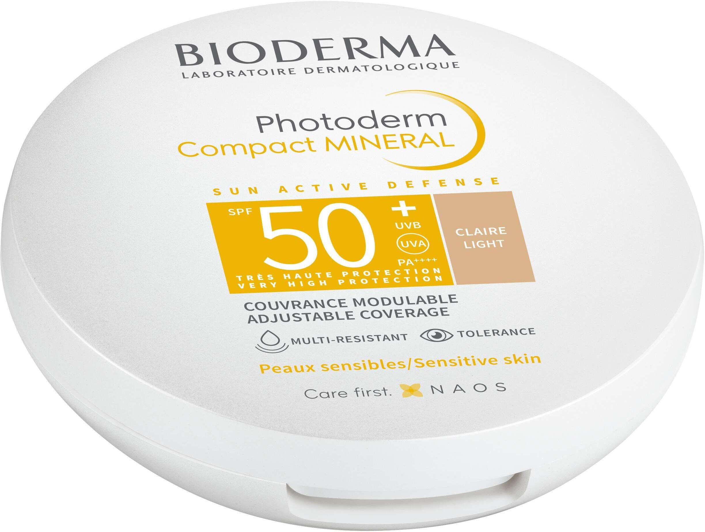 Bioderma Photoderm Compact Mineral Claire Spf 50+ Crema Viso Solare Compatta Uniformante Chiara 10g