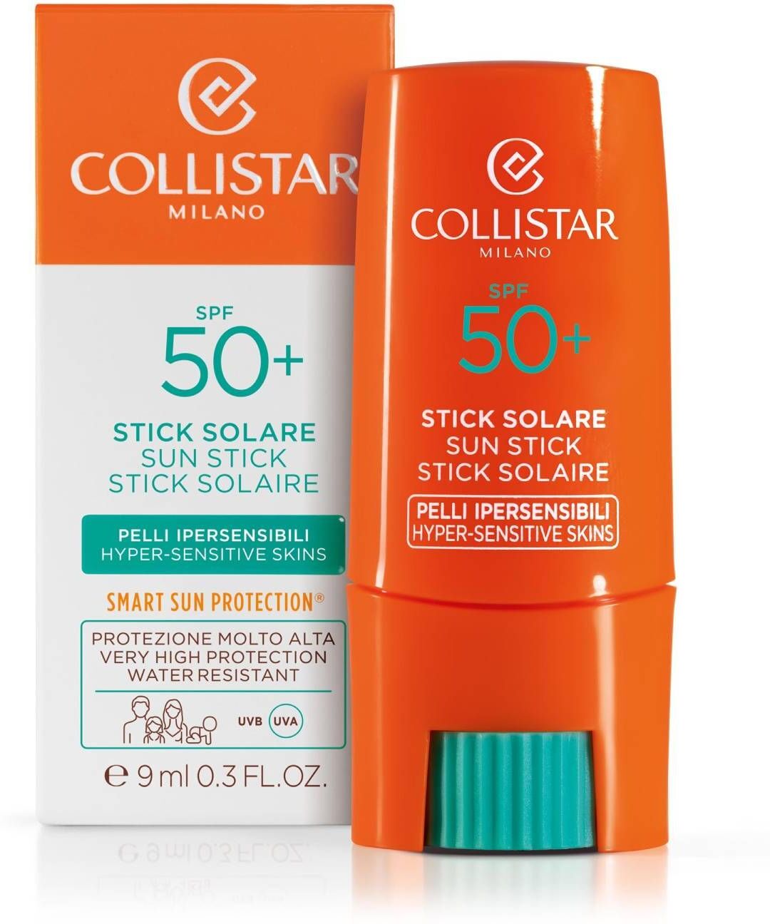 Collistar Stick Solare Protezione Attiva Pelli Ipersensibili Spf50 9ml