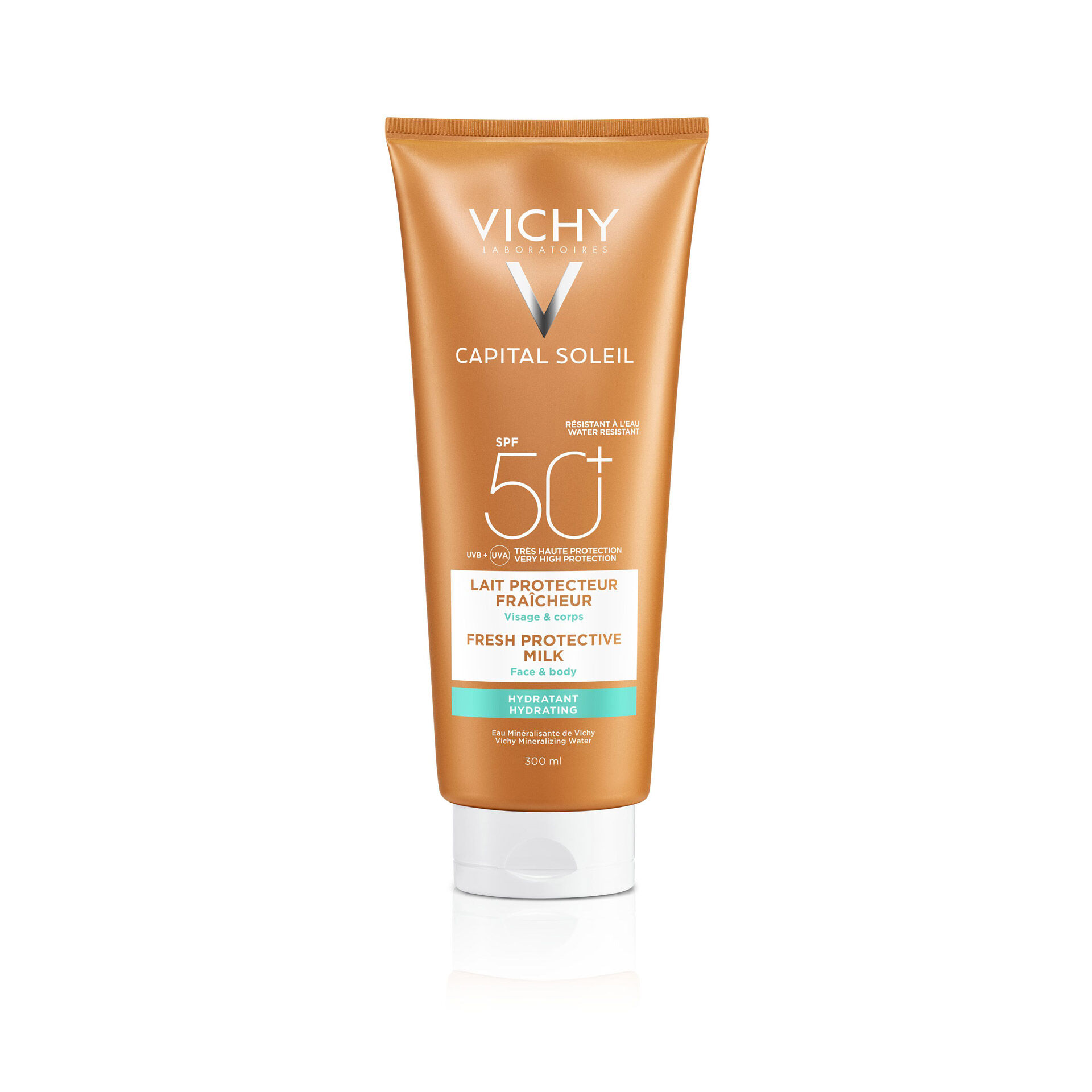 Vichy Capital Soleil Latte Idratante Fresco Viso E Corpo Protezione Molto Alta Spf 50+ 300ml