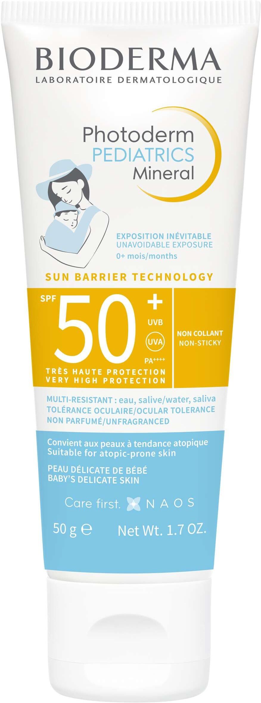 Bioderma Photoderm Pediatrics Mineral Spf50+ Latte Solare Per Neonati E Bambini 50g