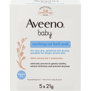 Aveeno Baby Sacchetti Per Bagnetto Lenitivo All'avena 5 Sacchetti Da 21g