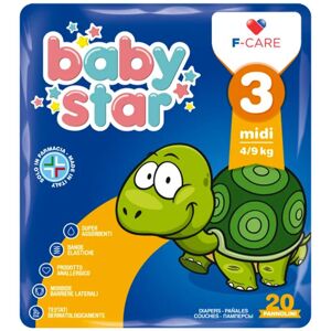 Babystar Pannolini 4-9kg Taglia 3 20 Pezzi