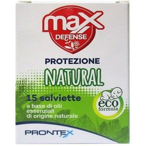 Prontex Max Defense Salviettine Natural Repellente Multinsetto Bambini 15 Pezzi