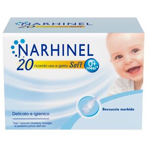 Narhinel Ricambi Aspiratore Nasale Raffreddore Neonati E Bambini Con Filtro Assorbente Igienico 20 Pezzi