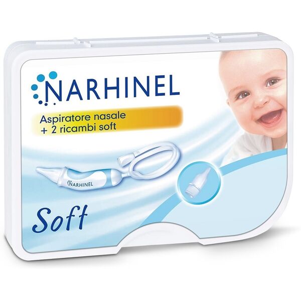 narhinel aspiratore nasale raffreddore neonati e bambini e 2 ricambi soft con filtro assorbente