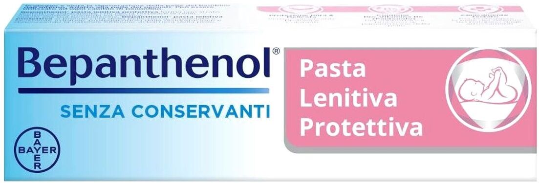 bepanthenol pasta lenitiva protettiva con pantenolo pasta cambio per irritazione da pannolino 100g