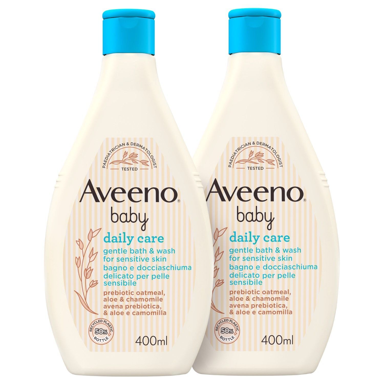 Aveeno Baby Fluid Detergente Corpo Bundle 400ml+400ml