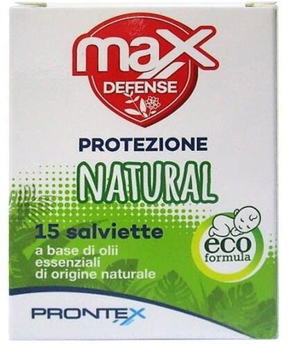 Prontex Max Defense Salviettine Natural Repellente Multinsetto Bambini 15 Pezzi