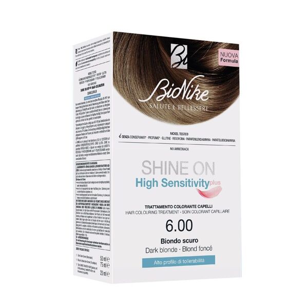 bionike shine on high sensitivity plus tinta capelli 6 biondo scuro