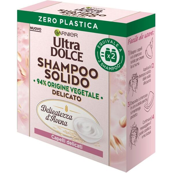 garnier ultra dolce shampoo solido delicatezza avena capelli delicati 60gr