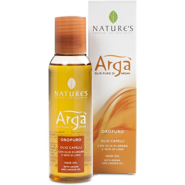 nature's argà oropuro olio capelli 100ml