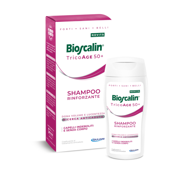 bioscalin tricoage 50+ shampoo rinforzante ridensificante 200ml