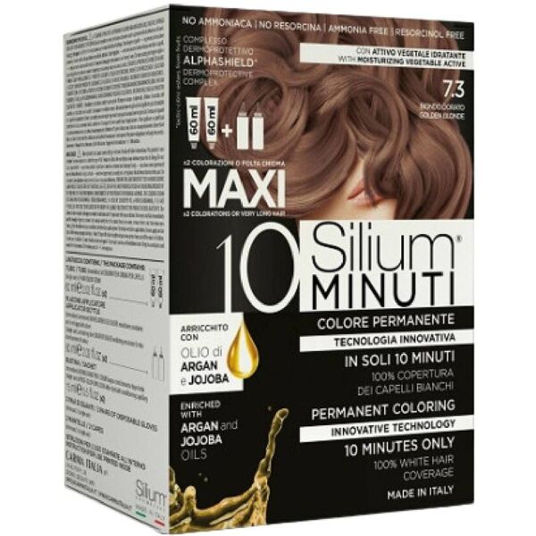 silium maxi colore permanente 10 minuti biondo dorato 7.3